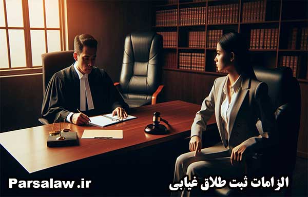 الزامات ثبت طلاق غیابی