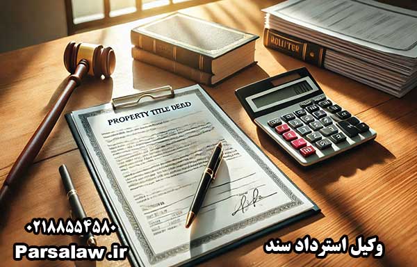 استرداد سند مالکیت | {3 شرط مهم} 4 وکیل استرداد سند