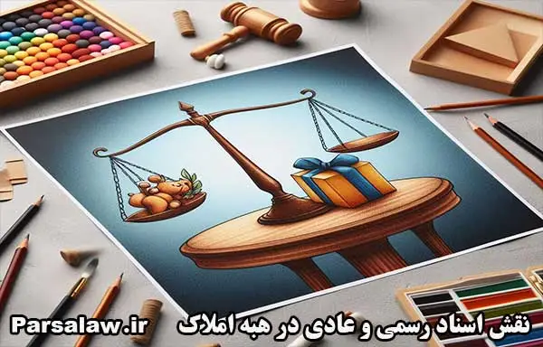 نقش اسناد رسمی و عادی در هبه املاک